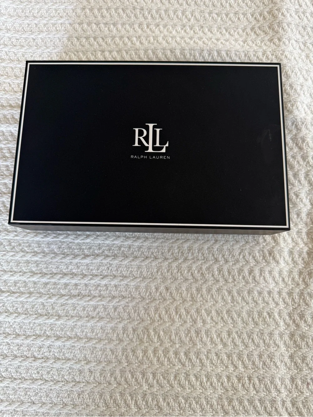 Ralph Lauren Black Box with White Trim and RLL Logo